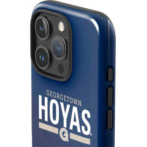 Georgetown University Hoyas Stripe iPhone 16 Pro Impact Case